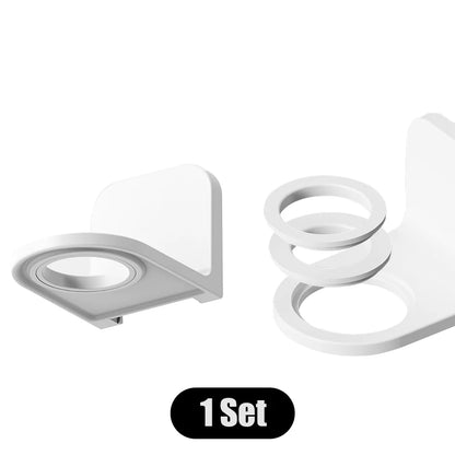 Adjustable Dispenser Bottle Holder Wall Mounted Adhesive Shampoo Lotion Hand Soap Bottle Hanger Bathroom Storage Rack